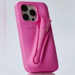 Rhode iPhone 15 Pro Max Pink Lip Peptide Case